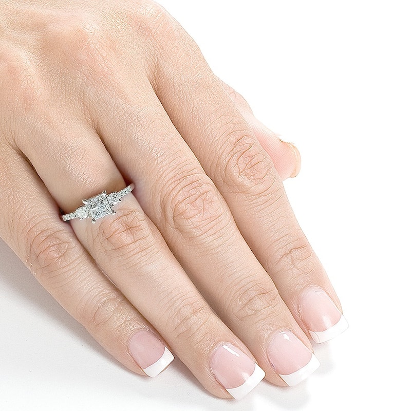 Annello by Kobelli 14k White Gold 3/8ct TDW Diamond Engagement Ring