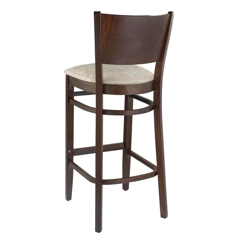 Hendrix Walnut And Black Beech Wood Barstool