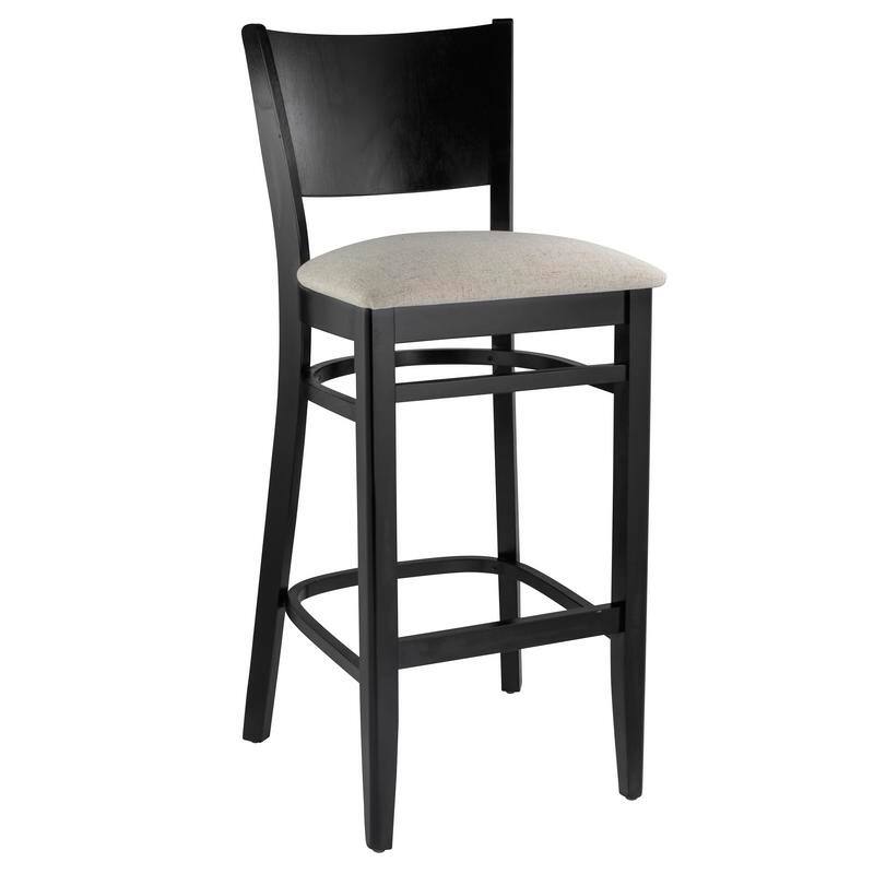 Hendrix Upholstered Beech Wood Barstool