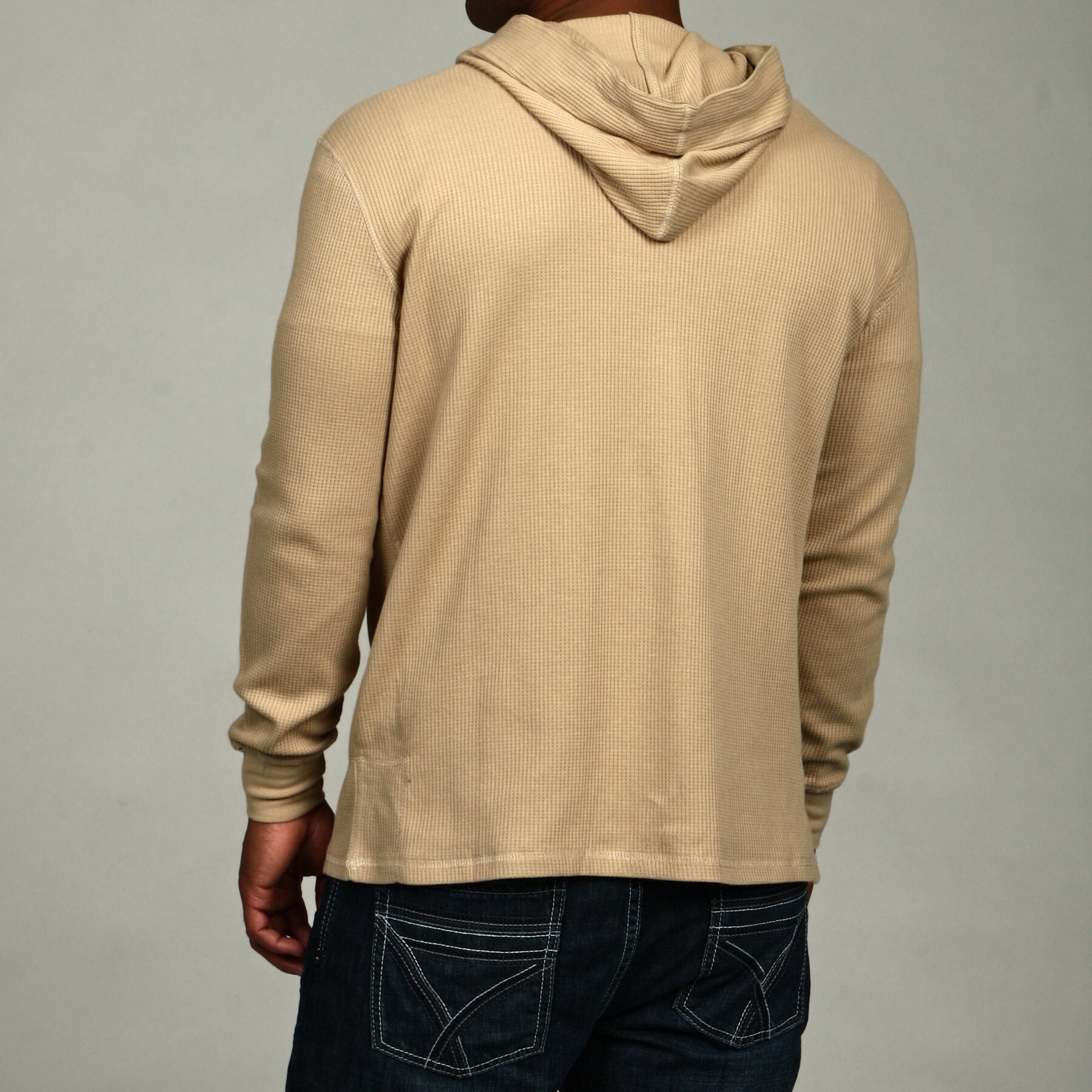 men's hooded thermal shirt