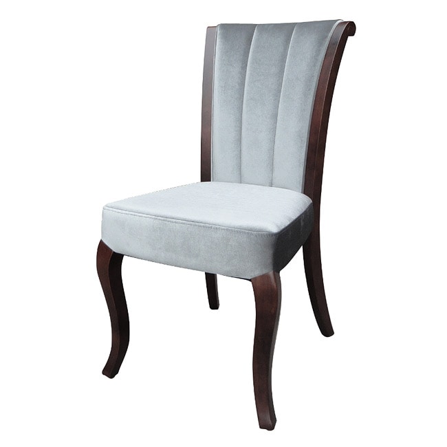 Channel Grey Velvet Chairs (set Of 2)