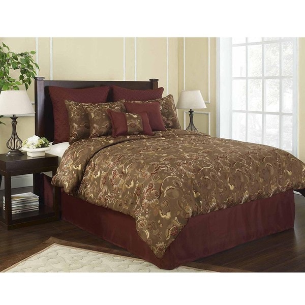 Grove Park Queen size 9 piece Comforter Set