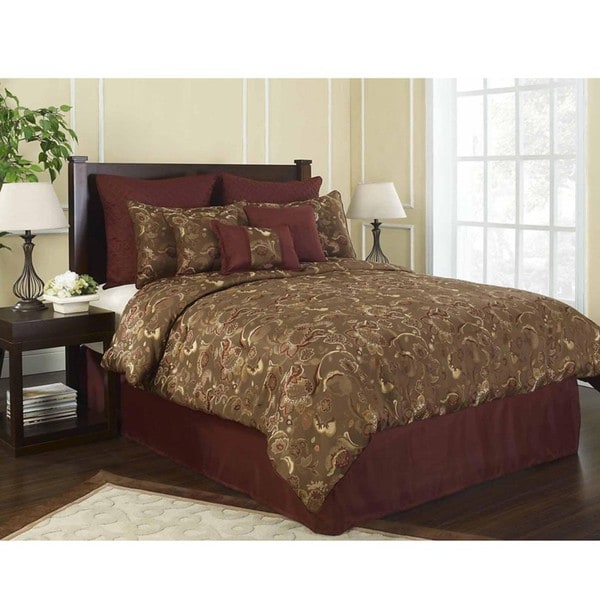 Grove Park King size 9 piece Comforter Set