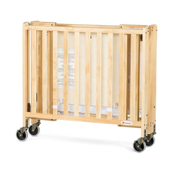 Shop Foundations Hideaway Compact Folding Crib With Mattress