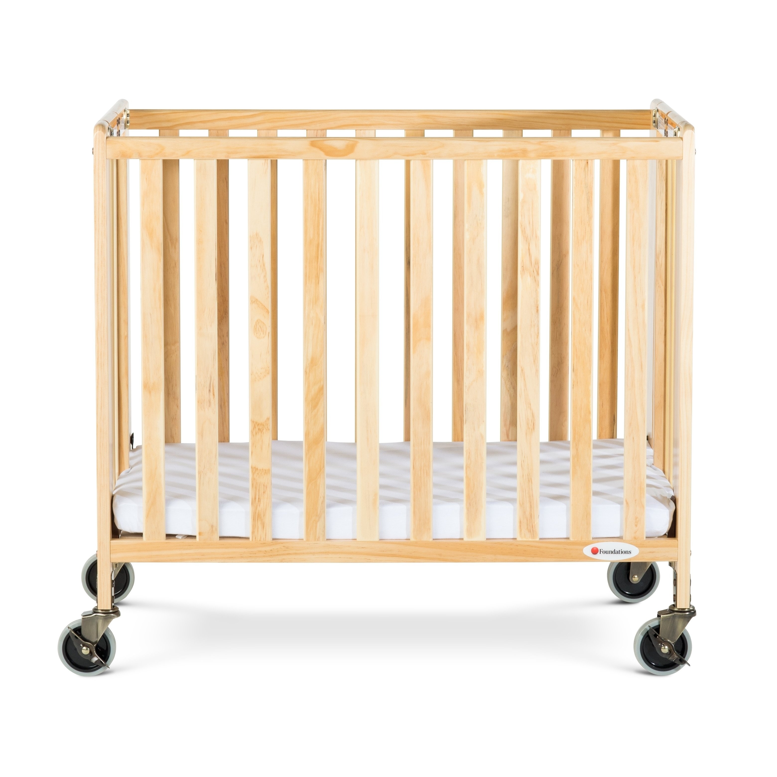 Shop Foundations Hideaway Compact Folding Crib With Mattress