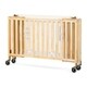 preview thumbnail 2 of 2, Foundations HideAway Folding Fixed-Side Full-Size Crib-Natural