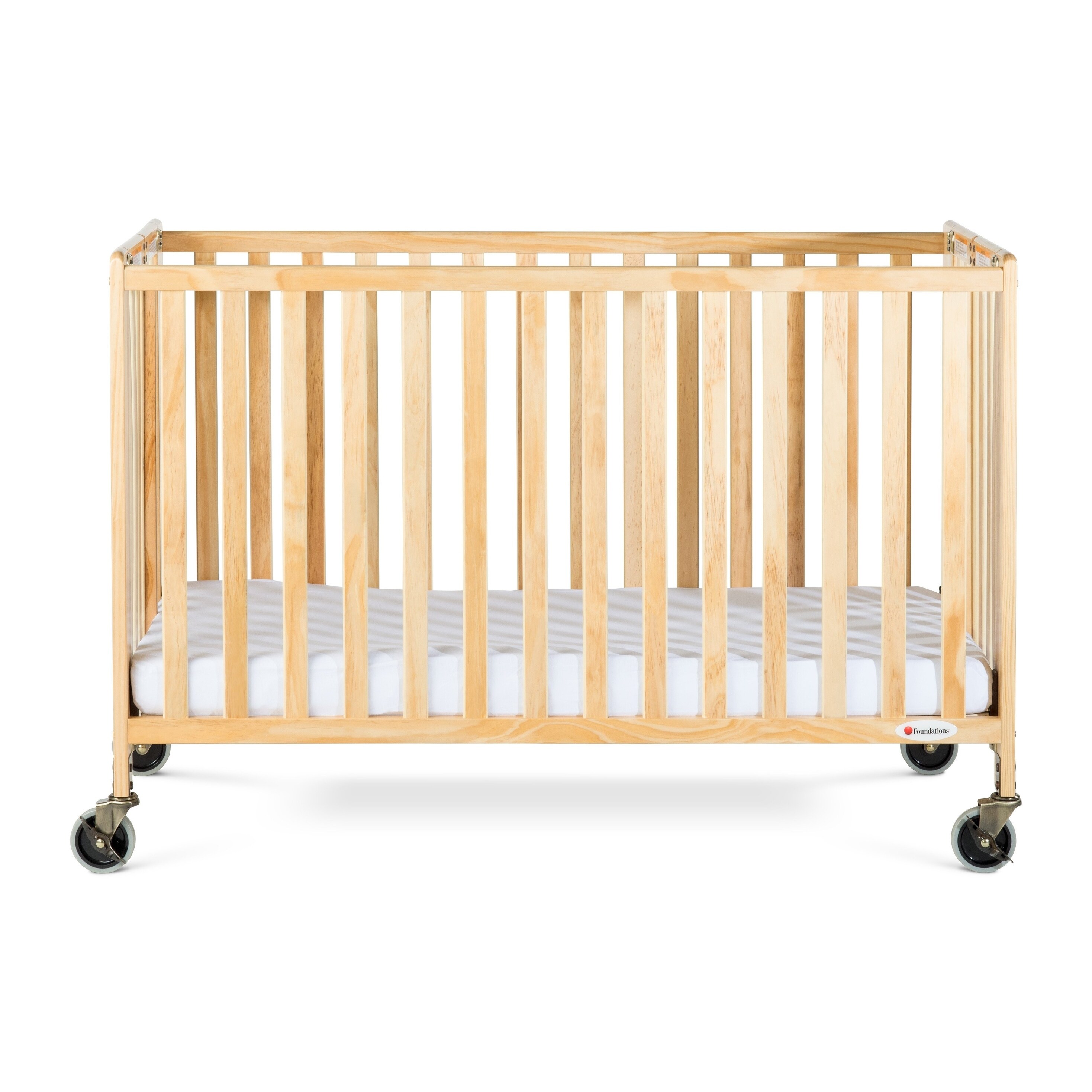 Shop Foundations Hideaway Folding Fixed Side Full Size Crib