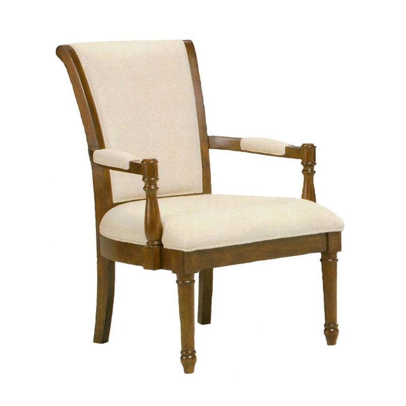 Louis Solid Ivory Accent Chair
