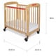 preview thumbnail 3 of 1, First Responder Natural Clearview Crib with Evacuation Frame