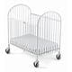 preview thumbnail 1 of 1, Foundations Pinnacle Steel Folding Crib with Mattress