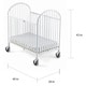 preview thumbnail 3 of 1, Foundations Pinnacle Steel Folding Crib with Mattress