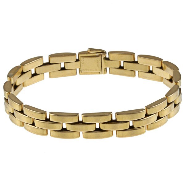 Cartier 18k Yellow Gold Panther Estate Bracelet - Free Shipping Today ...