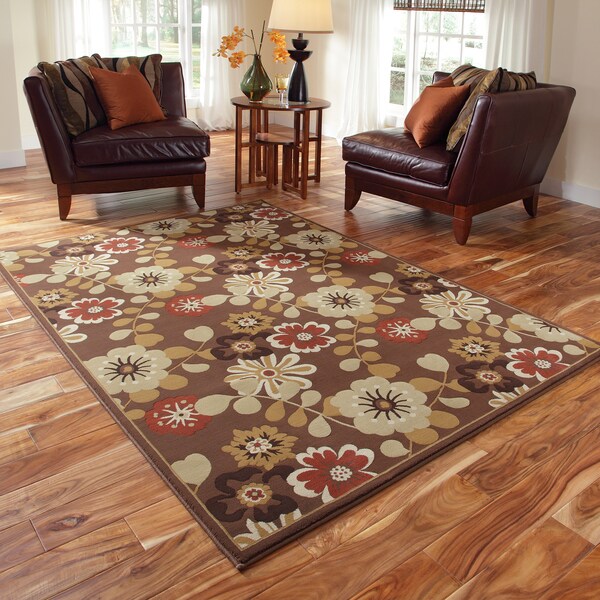 Chime Brown/ Multi Rug (53 x 77)