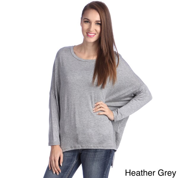 24/7 Comfort Apparel Women's Oversized Dolman Top - On Sale - Overstock ...