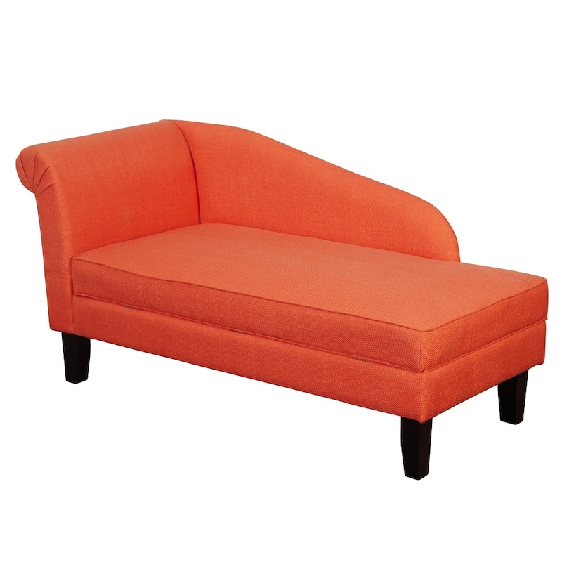 Simple Living Chaise Lounge with Storage Compartment On Sale