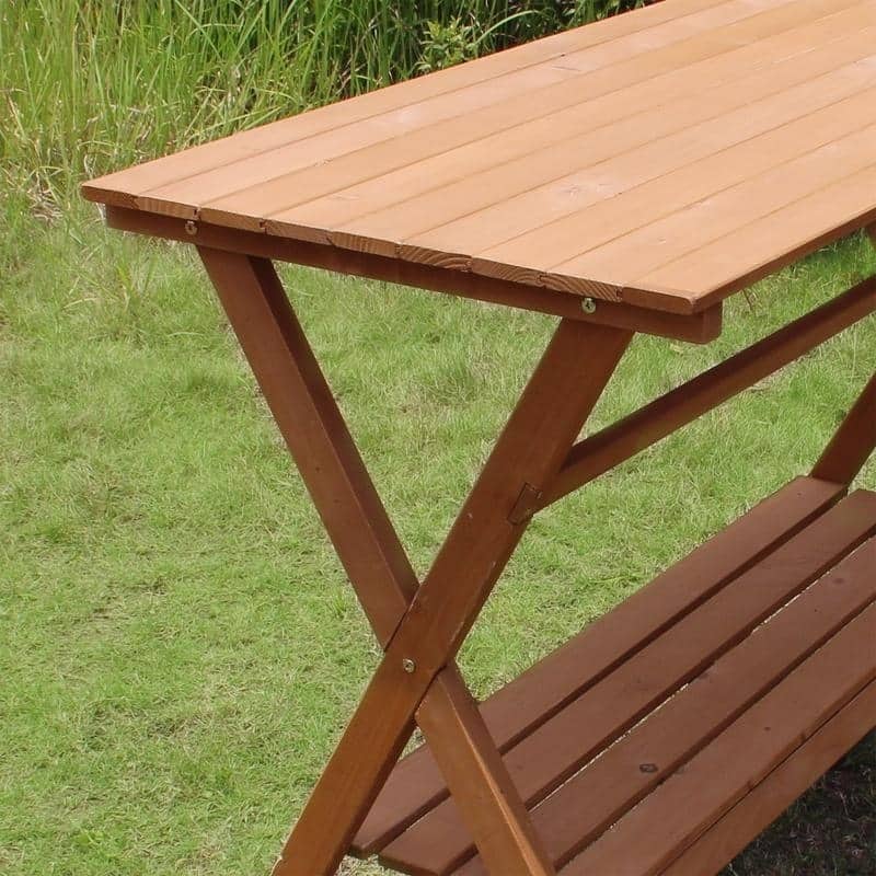 Merry Products Wood Console Table/ Potting Bench