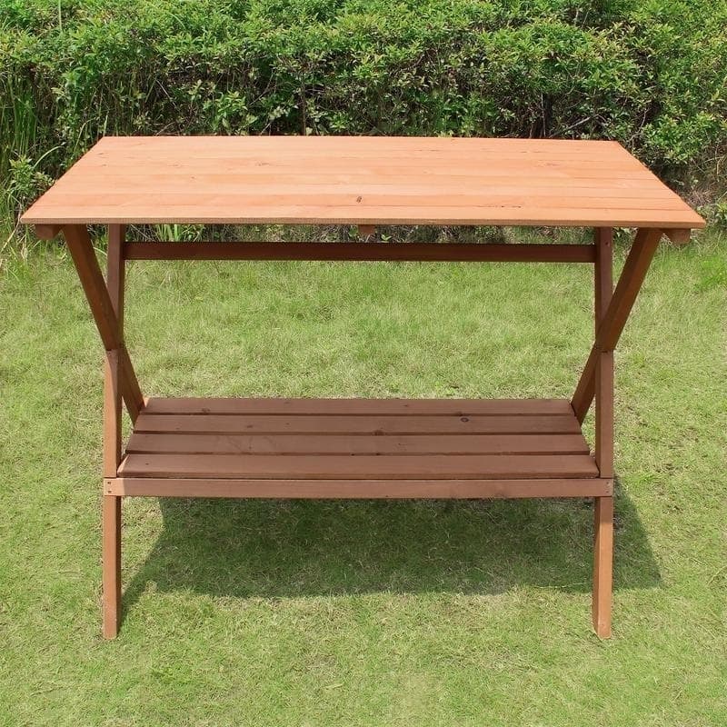 Merry Products Wood Console Table/ Potting Bench