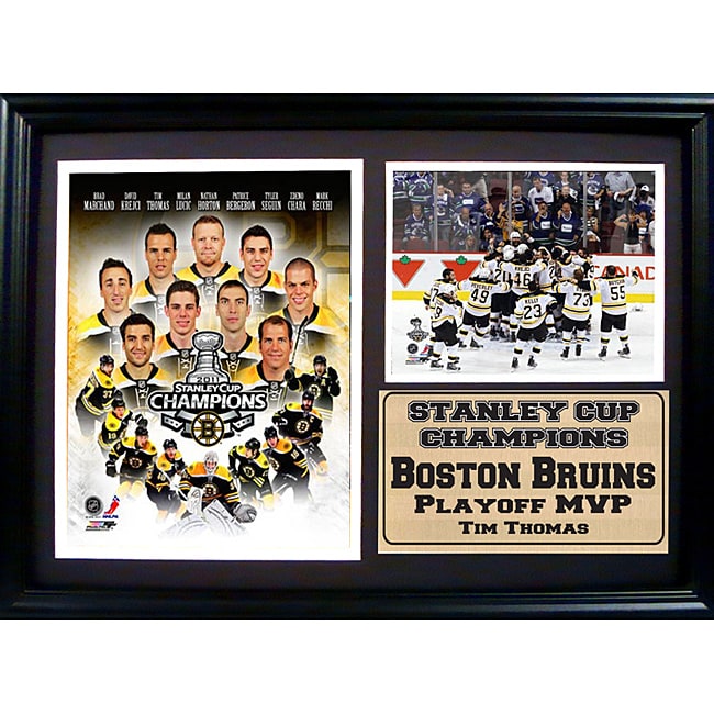 Boston Bruins 2011 Stanley Cup Champions Double Frame