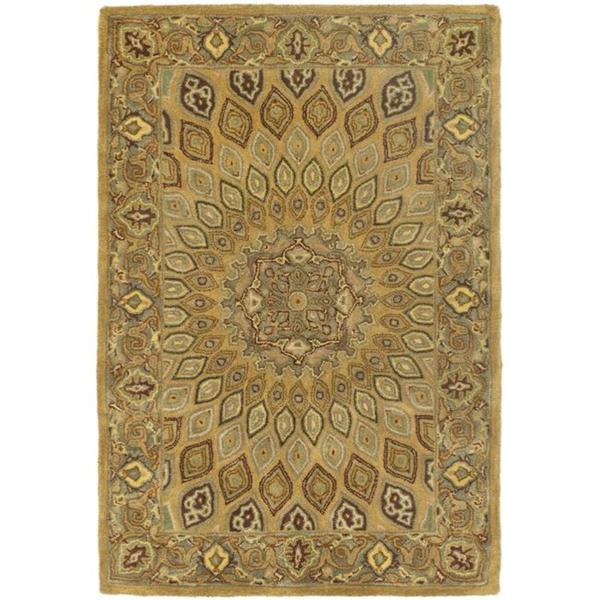 Safavieh Handmade Heritage Timeless Traditional Light Brown/ Grey Wool Rug (4' x 6') 13731044