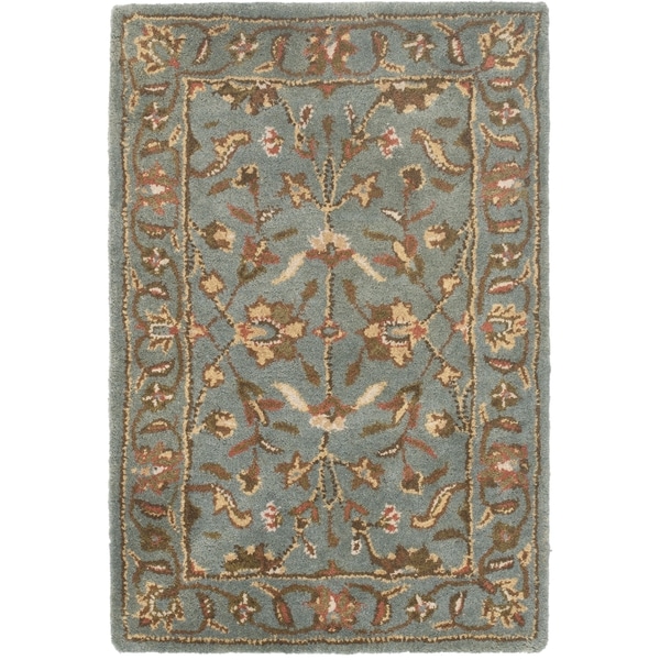 Safavieh Handmade Heritage Timeless Traditional Blue Wool Rug - 2' x 3'