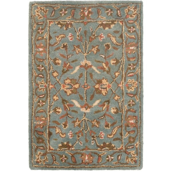 Safavieh Handmade Heritage Timeless Traditional Blue Wool Rug - 2' X 3'