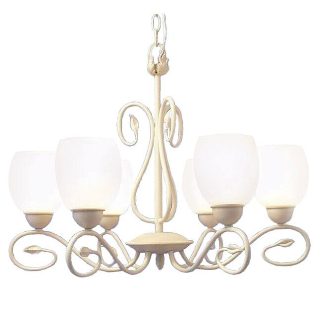 Woodbridge Lighting Champlaign 6-light Washed Gold Chandelier