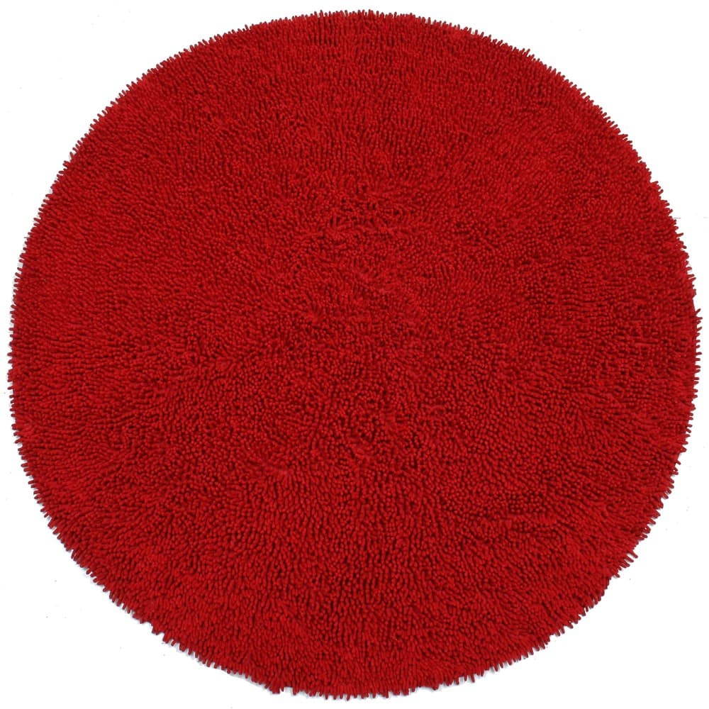 Red Shagadelic Chenille Twist Rug