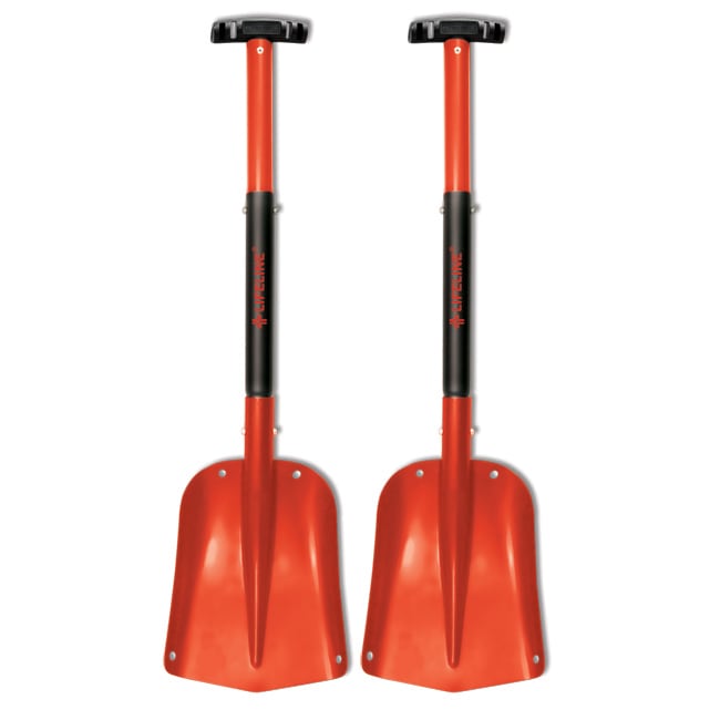 Red Aluminum Sport Utility Shovel with Adjustable Handle (Pack of Two)