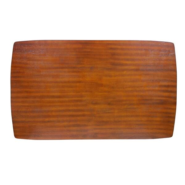 Shop Furniture Of America Gulf Cottage Oak Solid Wood Dining Table