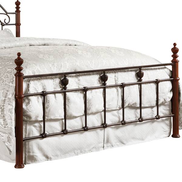 Shop Newcastle Graceful Scroll Bronze Iron Poster Bed By Inspire Q