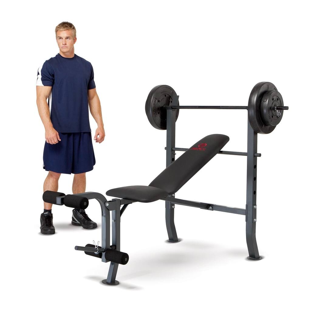 Marcy 80-pound Weight Set Workout Bench