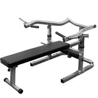 Valor Fitness BF-47 Adjustable Flat/Incline Bench Press with Independent Converging Arms and Ab Crunch Feature - Black