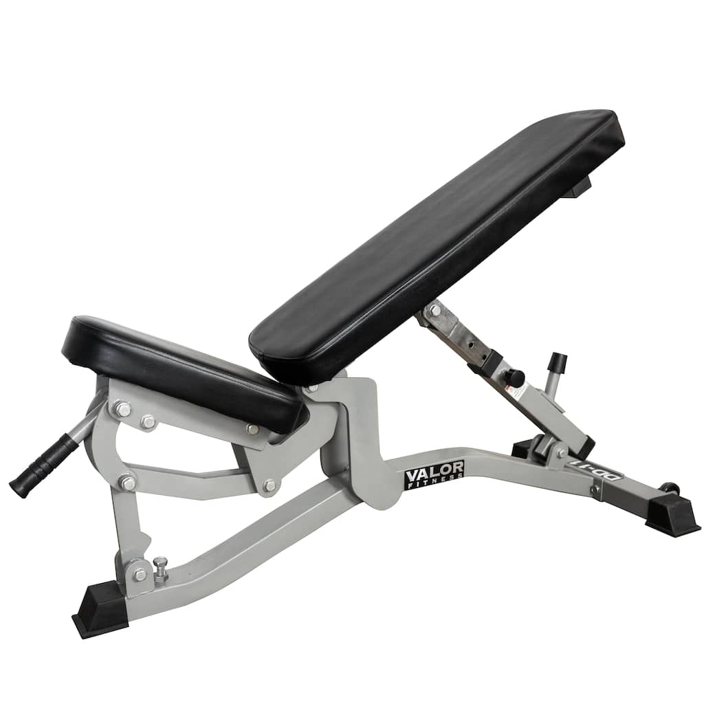 Valor Fitness DD-11 Adjustable Weight Bench for Flat/Incline Bench Press with Wheels