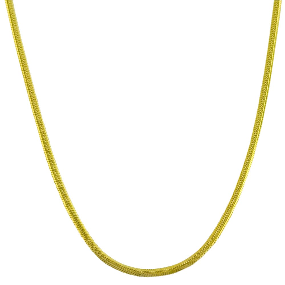 Fremada 14k Yellow Gold 18inch Snake Chain Necklace Free Shipping