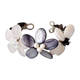 preview thumbnail 19 of 29, Handmade Vibrant Tropical Garden Stone and Shell Floral Cuff Bracelet (Thailand)
