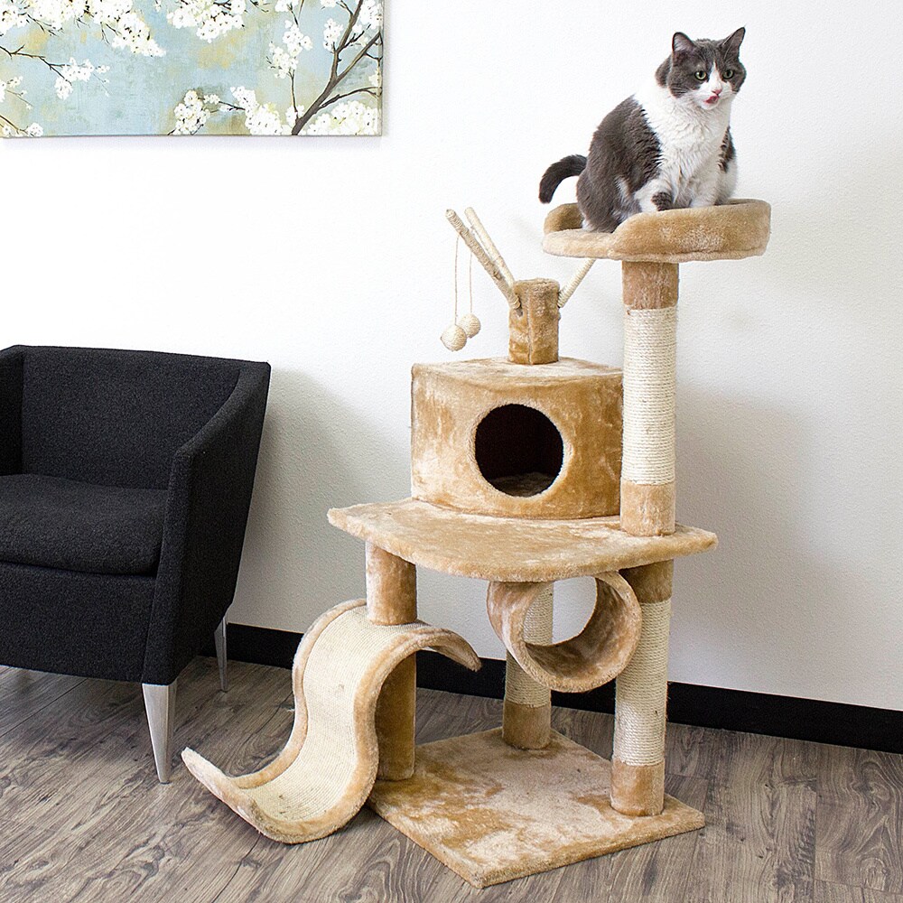 Shop Kitty Mansions Memphis Cat Tree Furniture Free Shipping Today