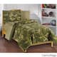 Dream Factory Geo Camo 5-piece Bed in a Bag with Sheet Set - Green - Twin