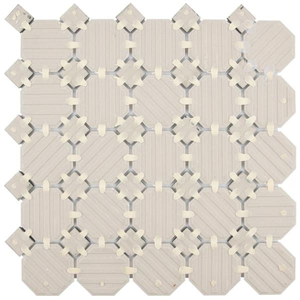 Somertile 11 5x11 5 Inch Victorian Octagon White And Black Somertile 11 5x11 5 Inch Victorian