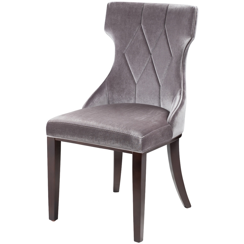 Regis Grey Velvet Chairs (set Of 2)