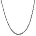 Fremada 14k White Gold 18-inch Hollow Square Snake Chain