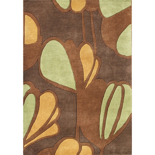 Large Alliyah Handmade New Zealand Blend Brown Wool Rug (8' x 10') Alliyah Rugs 7x9   10x14 Rugs