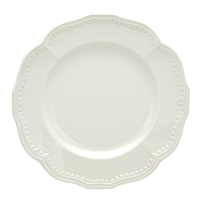 Shop Red Vanilla Classic White 8.5-inch Salad Plates (set Of 4) - On 