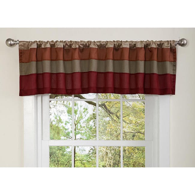 Lush Decor Red/ Gold Iman Valance