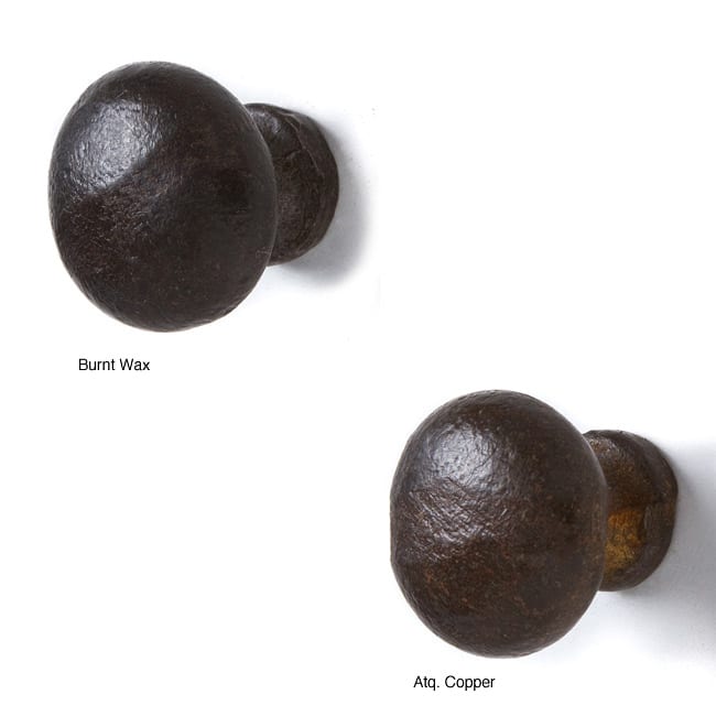 Set of 6 Recycled Iron Madison Knobs (India)