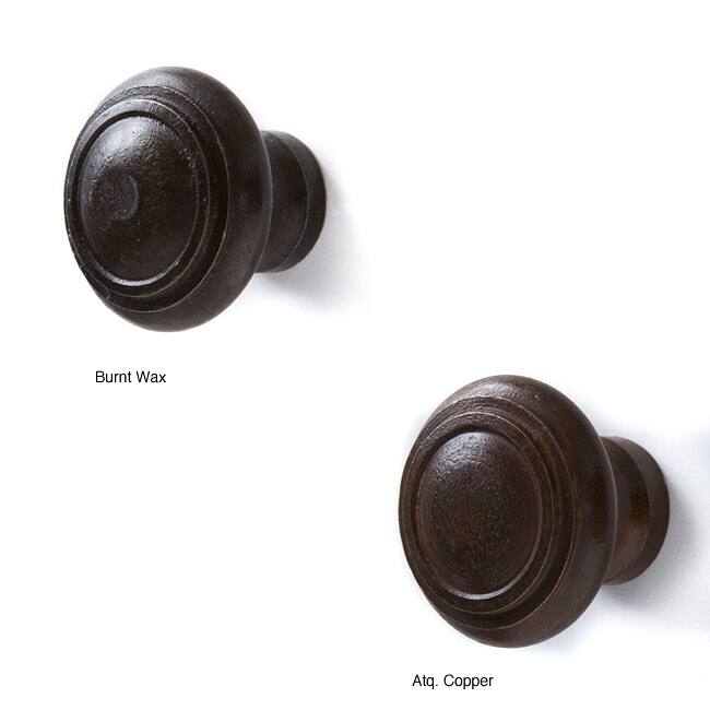 Set of 6 Recycled Iron Sophia Knobs (India)