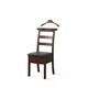 preview thumbnail 2 of 3, Proman VL16654 Dark Brown Manhattan Chair Valet