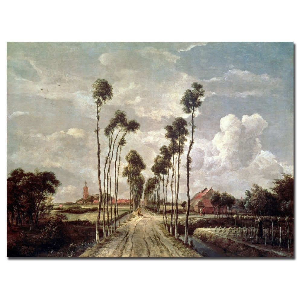 Meindert Hobbema The Avenue At Middelharnis 1689 Canvas Art Overstock 6072752
