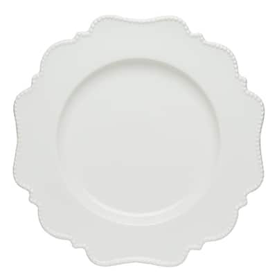 Red Vanilla Pinpoint White Salad Plate Set of 6