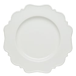 Red Vanilla Pinpoint White Salad Plates (Set of 6)