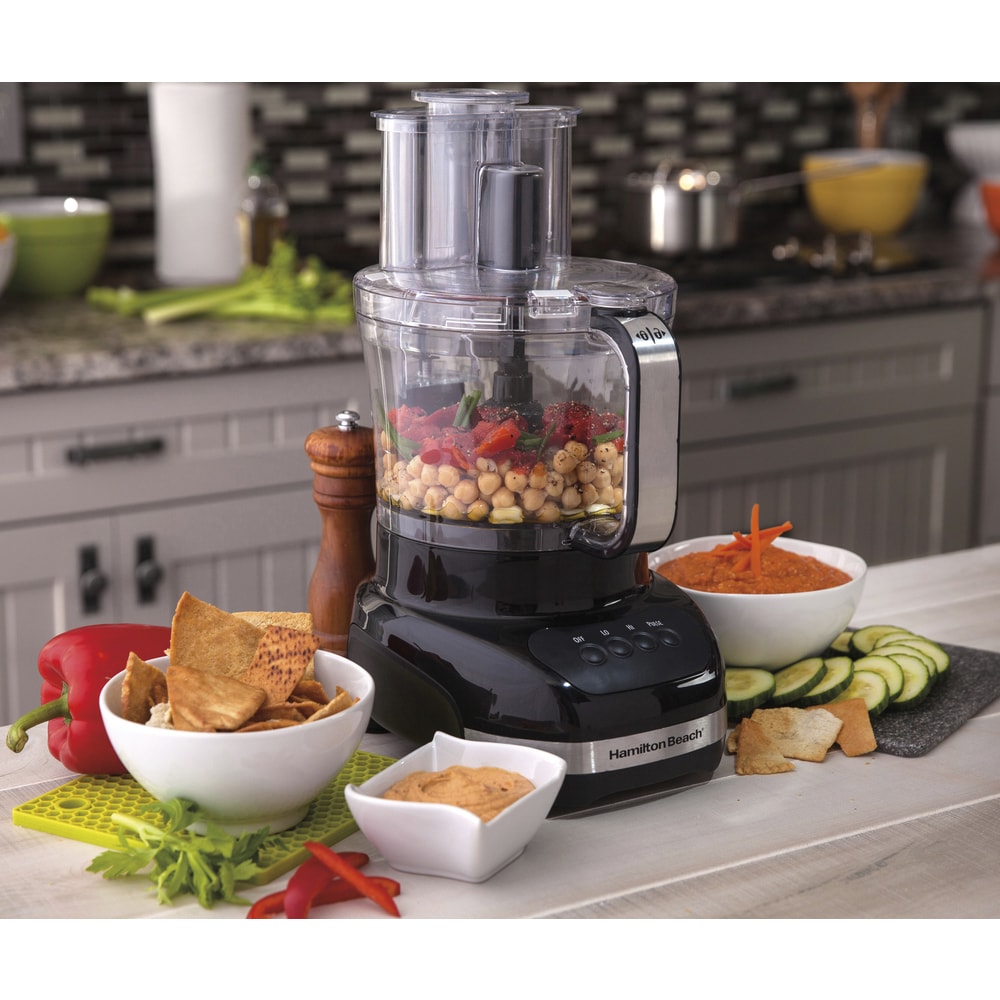 Kitchen Hq Mini Chopper With 34 Oz. Glass Bowl Refurbished Black